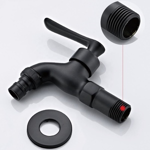 Robinet de <span class=keywords><strong>jardin</strong></span> en laiton noir 1/2 3/4 pour salle de bain, fourni par l'usine - Product Image 5