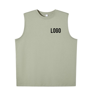 Men's Sporty Fitness Vest Tight Training Round Neck Waistcoat High Elastic Quick-Drying Sports <b>Running</b> Top - Product Image 3