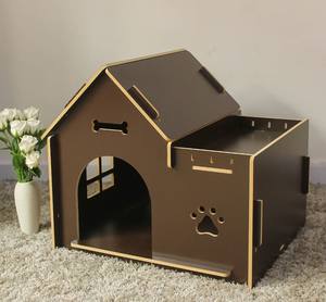 Mới Sáng Tạo Thân Thiện Với Môi Di Động Nhiều Màu Bằng Gỗ Pet Cat <span class=keywords><strong>Dog</strong></span> Kennels Cho Trong Nhà Và Ngoài Trời Sử Dụng - Product Image 4