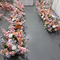 Bunga Taman Mawar Pink Modern IFG Silk, Peony, Ranunculus untuk Dekorasi Pernikahan