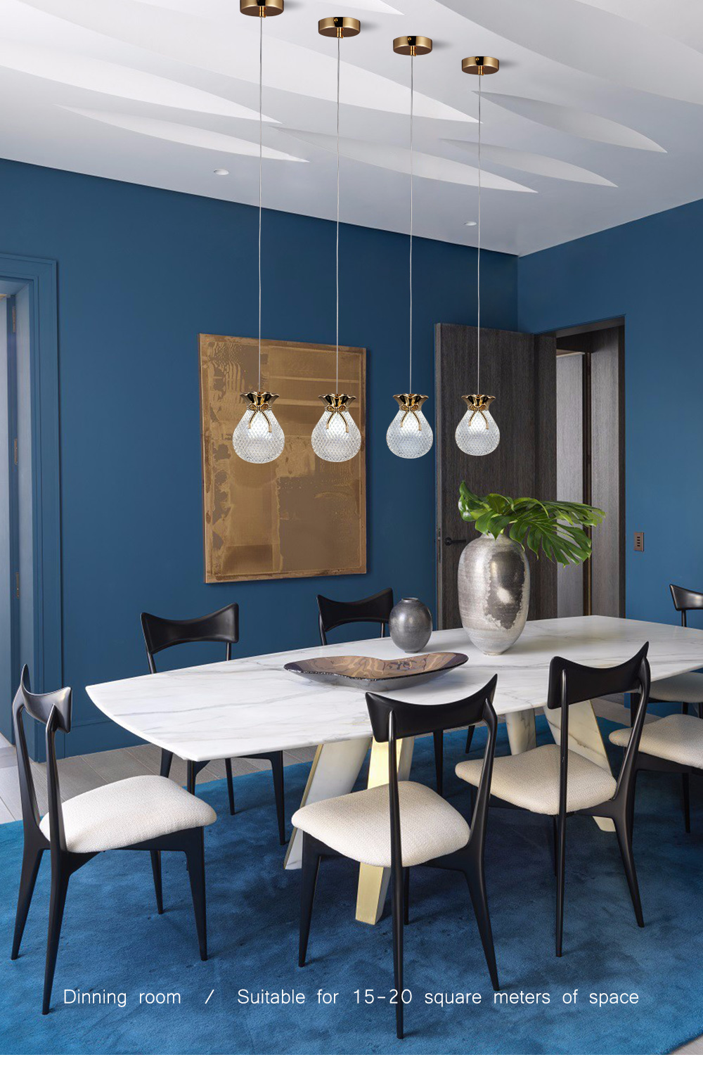 Factory Price Acrylic Hang Lamp Living Room 5w Gold Pendant Light Modern Kitchen Chandelier With Light Source