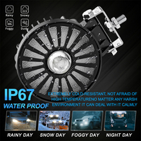 Lampe de travail LED pour voiture, prix d'usine, 12-24V 35W, haute luminosité RGB, haute qualité, étanche IP67, pour moto et tout-terrain