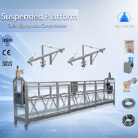 Plateforme suspendue galvanisée ZLP500 pour travaux de construction, échafaudage suspendu, plateforme de nettoyage de fenêtres