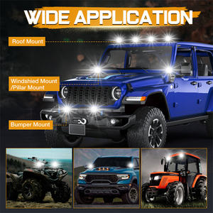 12V 24V Universal 4 pulgadas 96W Tiro lateral Redondo Die <span class=keywords><strong>Cast</strong></span> Aluminio LED Carcasa Luz de inundación Faros antiniebla - Product Image 6