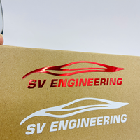 Etiqueta metálica autoadhesiva personalizada para coche, Logo en relieve 3D, pegatina de Metal para portátil y Notebook