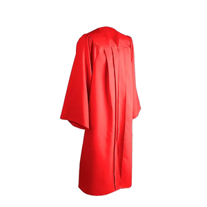 Toga de Graduación Roja Mate Personalizada de 12 Colores para Universidad - Product Image 3