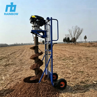Tarière thermique haute puissance 63 cm³ pour projets d'ingénierie – Perçage rapide du sol