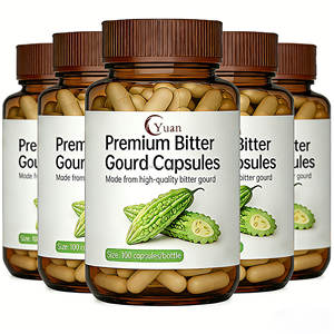 Cápsulas de Extracto de Melón Amargo Premium OEM/ODM, Suplemento Nutricional Natural con Vitaminas para Adultos, 100 Cápsulas - Product Image 6