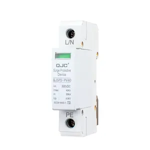 QJC Surge arrester 1pole SPD 1 pole single phase SPD 20kA 40kA 500V DC surge protector protection surge protective devices