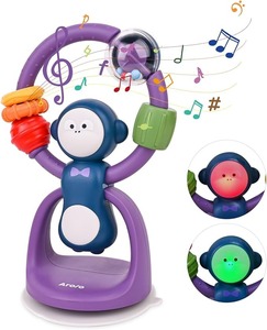 <span class=keywords><strong>Chaise</strong></span> <span class=keywords><strong>haute</strong></span> lumineuse <span class=keywords><strong>ventouse</strong></span> jouets développement infantile activité jouets avec musique lumière meilleurs jouets de rotation interactifs - Product Image 1