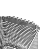 Panier de friture en acier inoxydable écologique pour pâtes, poulet frit, frites et friture profonde
