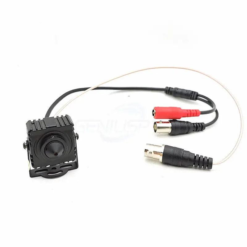 Geniuspy – Mini caméra 6 en 1 à sténopé pour ATM, Super faible LUX 0.0008LUX Starlight 1080P HD AHD/TVI/CVI/CVBS/HD-SDI/EX-SDI