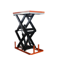 Plateforme élévatrice à ciseaux hydraulique fixe, hauteur de levage 4 m, norme ISO pour parcs logistiques industriels