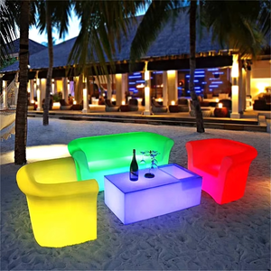Tables de bar modernes éclairées par LED, mobilier <span class=keywords><strong>d</strong></span>'intérieur et <span class=keywords><strong>d</strong></span>'extérieur pour la maison, l'hôtel, le centre commercial, le KTV, les fêtes, les salles, disponible en acrylique - Product Image 1