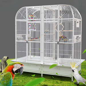 Jaula de Metal Extra <span class=keywords><strong>Grande</strong></span> para Cría de Loros, de Acero Inoxidable de Alta Calidad, con Bandeja Metálica (Modelo G-01), para Loros y Cacatúas - Product Image 3