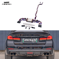 Échappement sport en titane à soupapes style M47, tuyau épaissi, silencieux sport pour BMW G30 540i, amélioration de performance