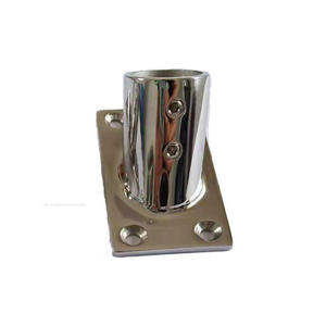 Base de main courante marine en acier inoxydable 316, raccord de poteau de bateau à base carrée angulaire - Product Image 5