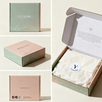 Boîte d'expédition en carton ondulé personnalisée pour cadeaux, avec impression intérieure, pour l'e-commerce, emballage cadeau pour vêtements et cosmétiques
