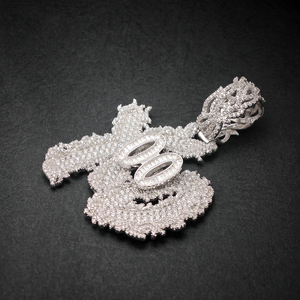 Hip Hop GRA Bling Iced Out VVS Moissanite 925 Sterling Silver Pass Diamond Tester Cluster Custom Letter <span class=keywords><strong>XO</strong></span> Pendant pour hommes - Product Image 3