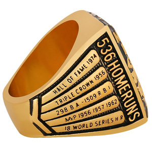 Anillo Conmemorativo <span class=keywords><strong>de</strong></span> la Memoria Preciosa: Anillo del Campeonato <span class=keywords><strong>de</strong></span> Béisbol <span class=keywords><strong>de</strong></span> 1951 <span class=keywords><strong>de</strong></span> la Estrella Mickey Mantle, un Anillo Deportivo <span class=keywords><strong>y</strong></span> Moderno - Product Image 4