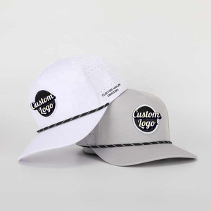 Gorra de Béisbol Deportiva Impermeable con Logotipo Personalizado al por Mayor, Gorra de Golf para Hombre, Gorra de Rendimiento con Orificios Cortados con Láser - Product Image 1