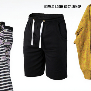 Shorts imprimés 100 % coton pour hommes, tendance 2026, respirants, séchage rapide, taille élastique, décontractés, pour l'été et le sport - Product Image 2