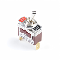 Interrupteur à bascule TOOWEI SPST ON/OFF, 2 bornes, montage sur panneau 12 mm, 10A 15A 250V 12V