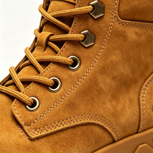 ODM OEM Personnalisé Microfibre + Maille respirante Bottes montantes à lacets à semelle épaisse imperméables et respirantes pour le travail en extérieur - Product Image 2