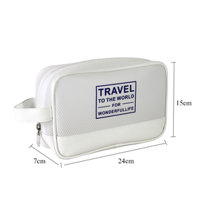 Customized Transparent Mesh Cosmetic Bag Travel Black Simple Make up Pouch Makeup Brush Bags Storage Toiletry Wash Lipstick Bag - Product Image 2
