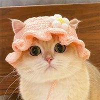 Chapeaux pour animaux de compagnie, pour chats, chiots et petits chiens, chapeaux de costume amusants et mignons, accessoires tricotés, chapeaux en laine pour Bichon et Teddy