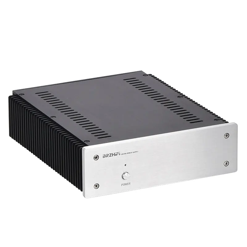 BRZHIFI China Factory Aluminum Alloy Chassis High Power 200W HTPC Digital Player/NAS/19V 12V High Current Linear Power Supply