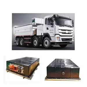 Truk Sampah Listrik Murni Tegangan Tinggi Baterai Lithium 614.4V 690AH 423,9kwh Baterai LiFePO4 Daya Besar Truk Tugas Berat