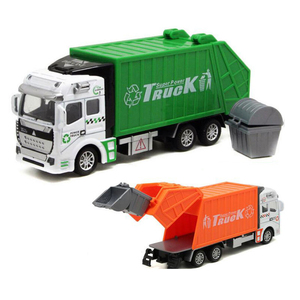 Modellino di <span class=keywords><strong>Camion</strong></span> <span class=keywords><strong>della</strong></span> <span class=keywords><strong>Spazzatura</strong></span> a Retrocarica 2023, <span class=keywords><strong>Giocattolo</strong></span> in Metallo Pressofuso - Product Image 3
