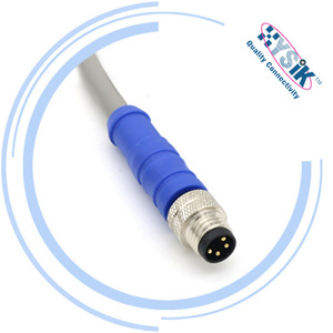 M8 公对母直式延长线 防水 IP67 3 4 5 8 针 - Product Image 2