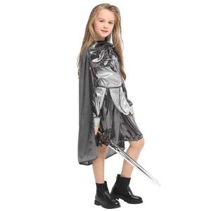 4歳から12歳向けの子供用ハロウィン仮装、中世ローマ戦士/プリンセスコスチューム MIDD-008 - Product Image 4