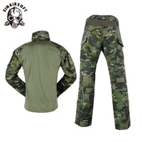 Chaleco Táctico de Algodón SINAIRSOFT Serie Gen3 para Hombre, Uniforme para Paintball y Caza, Incluye Camisa, Pantalones y Rodilleras