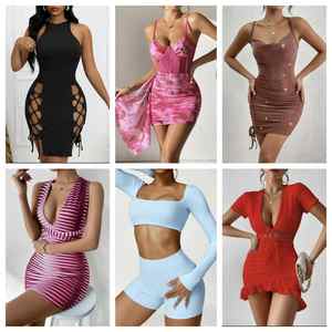 Low price clearance of women's <b>mixed</b> printed dresses inventory random shipment - Product Image 1