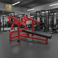 Presse pectorale horizontale professionnelle à charge libre pour musculation, équipement de gym isolaté pour entraînement de force