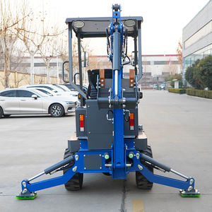 STTRON Multifungsi Farm Backhoe <span class=keywords><strong>Loader</strong></span> <span class=keywords><strong>Mini</strong></span> 4x4 Wheel <span class=keywords><strong>Loader</strong></span> Traktor Kompak Excavator untuk Halaman dan Lahan - Product Image 6