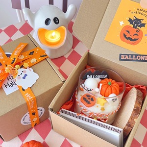New Arrival Halloween Cute Scented Pumpkin <b>Candle</b> Souvenir Creative Cross-Border Factory Source Match for <b>Gift</b> Giving - Product Image 1