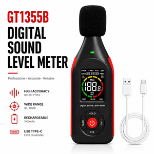 Sonometre GT1355A GT1355B avec stockage logiciel, mesureur de niveau sonore, instruments de mesure du volume sonore - Product Image 3