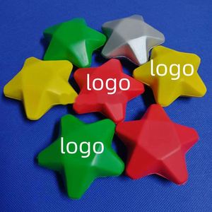 Pelota Antiestrés de Espuma Colorida en Forma de Estrella con Mensajes Motivacionales, Ejercicio para Manos, Regalo para Oficina y Hogar - Product Image 2