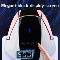 Lampe à ongles UV LED sans fil BIN Cordless Pro Cure 96W, sécheuse à ongles rechargeable, machine à gel
