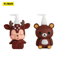 Vente en gros directe usine – Bouteille de shampoing et après-shampoing pour enfants 300 ml, motif dessin animé, bouteille de shampoing personnalisée, articles de toilette pour bébé, forme chien