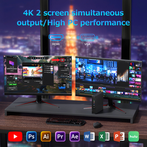 Мини-компьютер 12-го поколения I5-12450H 13500H DDR5 NVME 4K RS232 встроенный настольный промышленный мини-ПК - Product Image 3