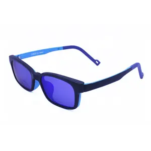 Wholesales 1301 Children ULTEM Light Weight Optical Glasses Frame With Magnetic Clip On Polarized Sunglasses