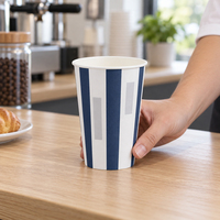 Gobelets en papier imprimés en gros, qualité supérieure, sans plastique, avec couvercles, pour l'école, vente directe usine