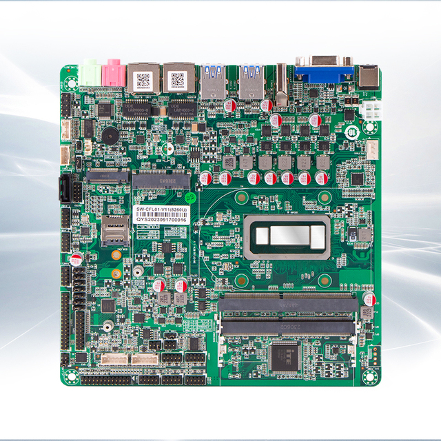 Factory Price ITX Motherboard DDR4 Onboard Intel I3-7100U 1 * GPIO Header 1 * Front Panel Header Industrial Motherboard