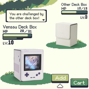 Étui pour jeu de cartes adapté à 120 cartes à simple enveloppe, boîte de rangement magnétique en PU avec 2 diviseurs pour TCG/PTCG - Product Image 5