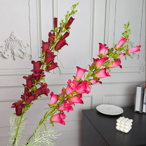 Fleurs artificielles en soie Jinxi, fleurs de clochettes à longue tige, décoration de mariage, décoration de la maison, accessoires de festival en plein air - Product Image 2